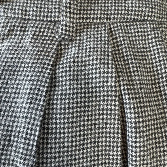 TOAST Plaid Wool Pleat Front Houndstooth Trousers UK Size 16 US Size 12 XL - Picture 4 of 14